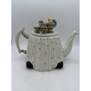 Paul Cardew Teapot Victorian Silver Service Porcelain Retired